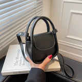 Spring Famous PU Leather Women's Underarm Handbag Short Handle