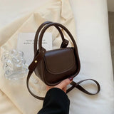 Spring Famous PU Leather Women's Underarm Handbag Short Handle