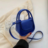 Spring Famous PU Leather Women's Underarm Handbag Short Handle
