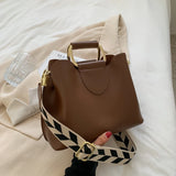 Spring Women's PU Leather Crossbody Bags with Short Handle Shoulder Purses