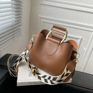 Spring Women's PU Leather Crossbody Bags with Short Handle Shoulder Purses