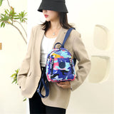 Spring Flower Pattern Women's Backpack Small Anti Theft School Bag