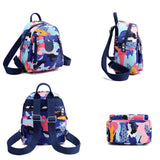 Spring Flower Pattern Women's Backpack Small Anti Theft School Bag