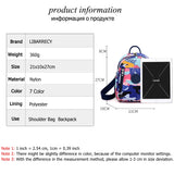 Spring Flower Pattern Women's Backpack Small Anti Theft School Bag