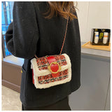 Spring Plush Shoulder Bags Women's Crossbody Bag