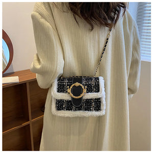 Spring Plush Shoulder Bags Women's Crossbody Bag