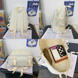 Spring Women Nylon Backpack Waterproof School Bag for Teenage Girl