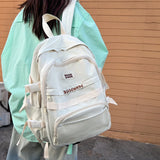 Spring Women Nylon Backpack Waterproof School Bag for Teenage Girl