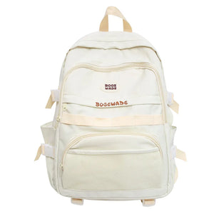 Spring Women Nylon Backpack Waterproof School Bag for Teenage Girl