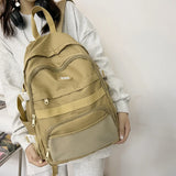 Spring Women Nylon Backpack Waterproof School Bag for Teenage Girl