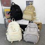 Spring Women Nylon Backpack Waterproof School Bag for Teenage Girl