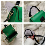 Spring Small Tote Bag PU Leather Crossbody Sling Bags Short Handle Women Shopper