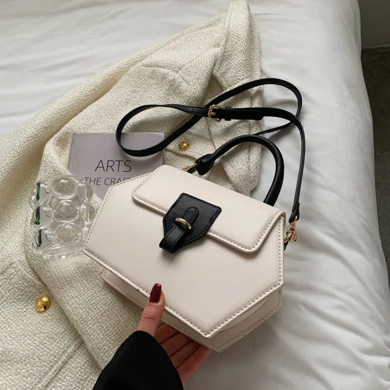 Spring Small Tote Bag PU Leather Crossbody Sling Bags Short Handle Women Shopper