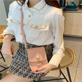 Mini Cross-body Mobile Phone Shoulder Bag Pearl Tassel Cover-style Female Bag