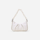 Acrylic Chain Underarm Bag Pleated Women's Messenger Bag