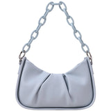 Acrylic Chain Underarm Bag Pleated Women's Messenger Bag