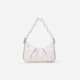 Acrylic Chain Underarm Bag Pleated Women's Messenger Bag