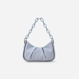 Acrylic Chain Underarm Bag Pleated Women's Messenger Bag