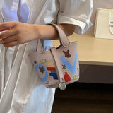 Spring Summer Women Bags Printed Messenger Shoulder Portable All-match Leisure B