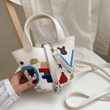 Spring Summer Women Bags Printed Messenger Shoulder Portable All-match Leisure B