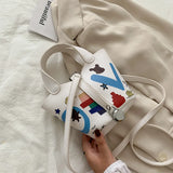 Spring Summer Women Bags Printed Messenger Shoulder Portable All-match Leisure B