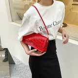 Women's Stone Pattern Shoulder Bag High-quality Handbag