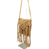 Vintage Hand Woven Messenger Bag Beach Tassel Shoulder