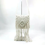 Vintage Hand Woven Messenger Bag Beach Tassel Shoulder