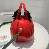 Pumpkin Shape PU Women Bag Portable Messenger Bag Handbags
