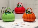 Pumpkin Shape PU Women Bag Portable Messenger Bag Handbags