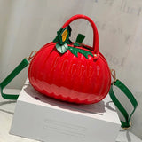 Pumpkin Shape PU Women Bag Portable Messenger Bag Handbags