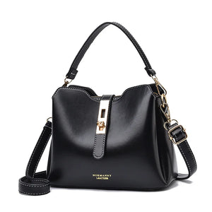Women's Soft Leather Hand-held Shoulder Bag