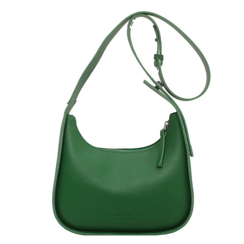 Spring Armpit Bag PU Leather Shoulder Crossbody Bags Lady Handbags