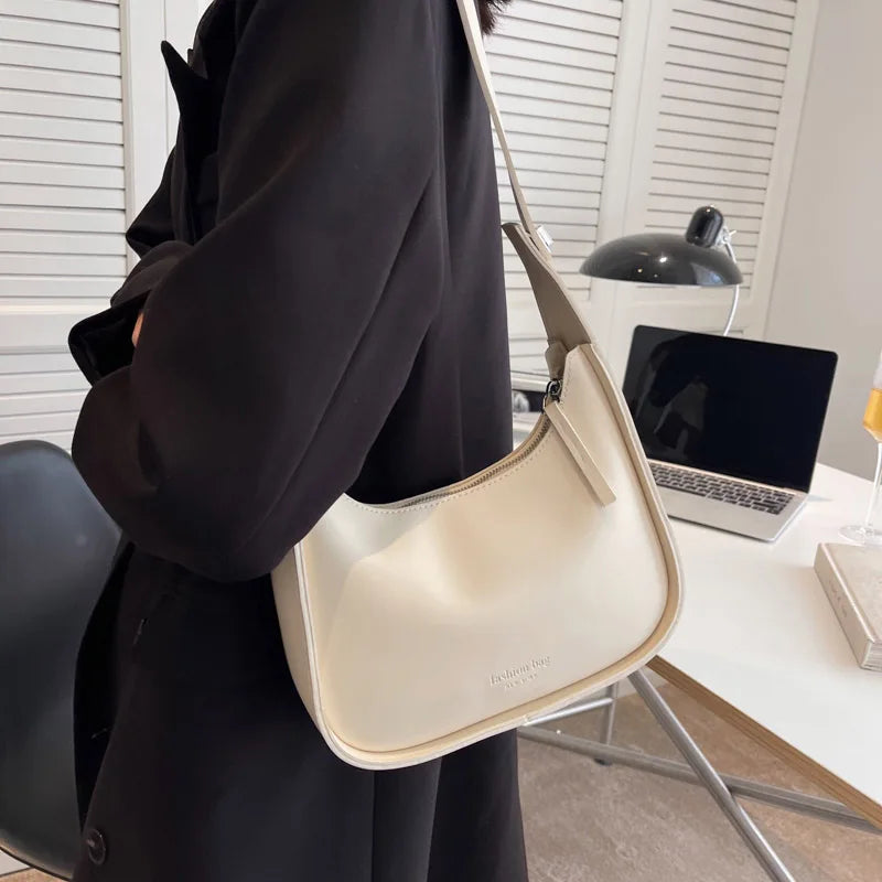 Spring Armpit Bag PU Leather Shoulder Crossbody Bags Lady Handbags