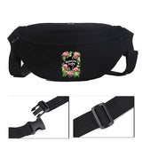 Flamingo Canvas Chest Bag Women's Shoulder Waist Messenger Bag