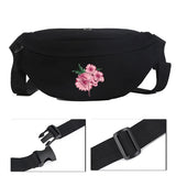 Flamingo Canvas Chest Bag Women's Shoulder Waist Messenger Bag