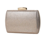 Striped Grey Pink PU Clutches Bag Phone Purse Handbag Women