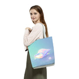 Customizable Shell Print Beach Bag - High Capacity Women Shoulder Bag