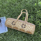 Bohemia Straw Beach Handbag, Vintage Shoulder Bag