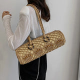 Bohemia Straw Beach Handbag, Vintage Shoulder Bag