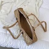 Bohemia Straw Beach Handbag, Vintage Shoulder Bag
