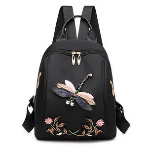 Summer Casual Oxford Women's Backpack High Student Girls School Bag