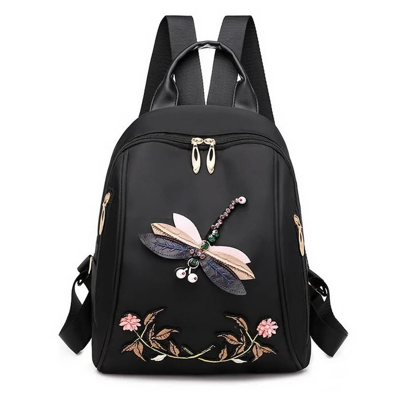 Summer Casual Oxford Women's Backpack High Student Girls School Bag
