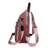 Red Oxford Women's Backpack for School and Travel