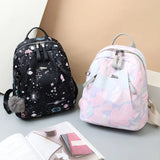 Red Oxford Women's Backpack High Student Girl School Bag Lady Travel Backpack