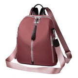 Red Oxford Women's Backpack for School and Travel