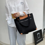 Summer Casual Women Handbags Large Capacity Letters Ladies Tote Bag