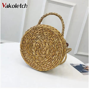 Summer Beach Bag Crossbody Straw Shoulder Bag Rattan Handbag KL445