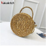 Summer Beach Bag Crossbody Straw Shoulder Bag Rattan Handbag KL445