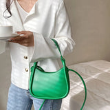 Women's PU Leather Handbag Short Handle Shoulder Bag